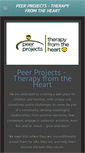 Mobile Screenshot of peerprojectstherapyfromtheheart.com