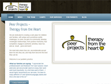 Tablet Screenshot of peerprojectstherapyfromtheheart.com